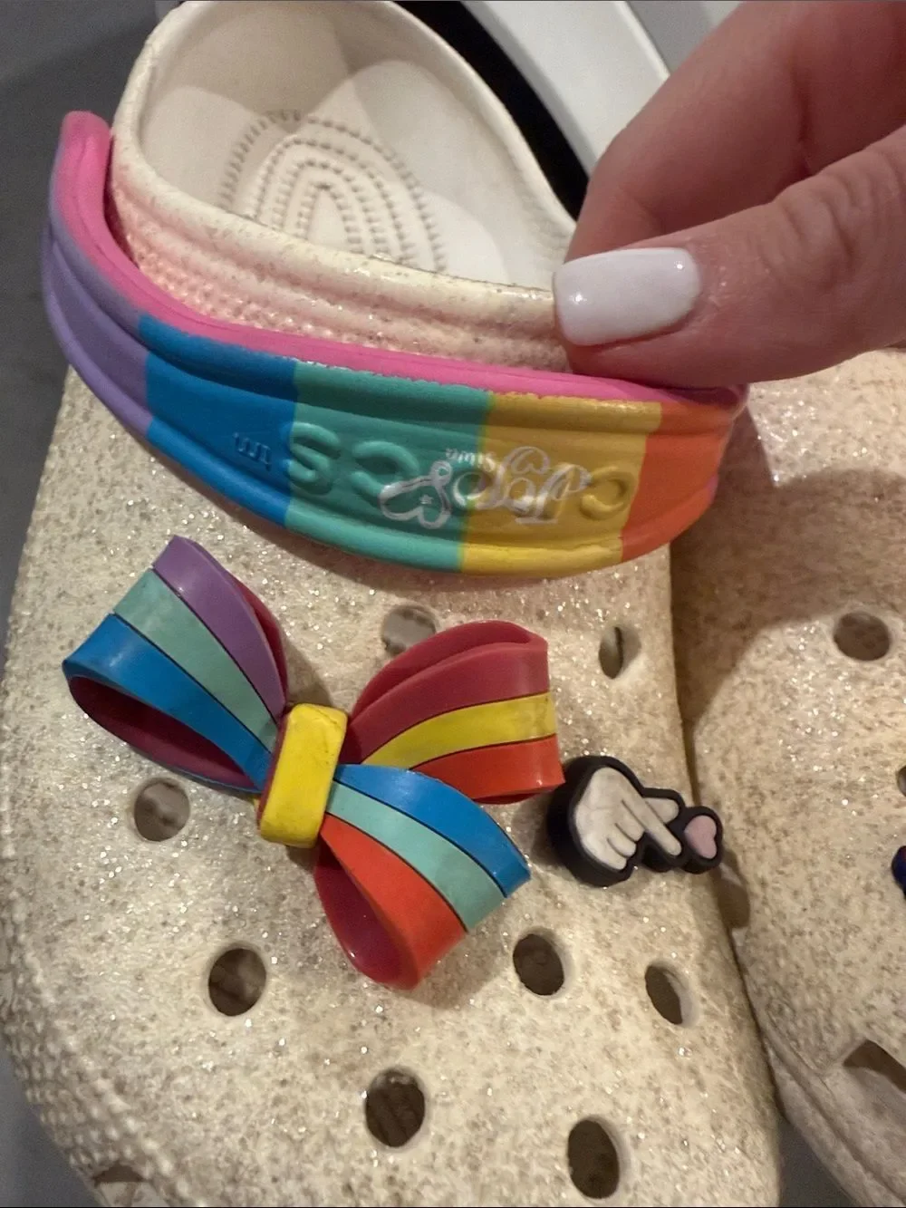 🎉Final Deal 🎉JoJo Siwa sparkly blow crocs